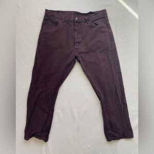 Levi’s eggplant purple 501 button fly jeans